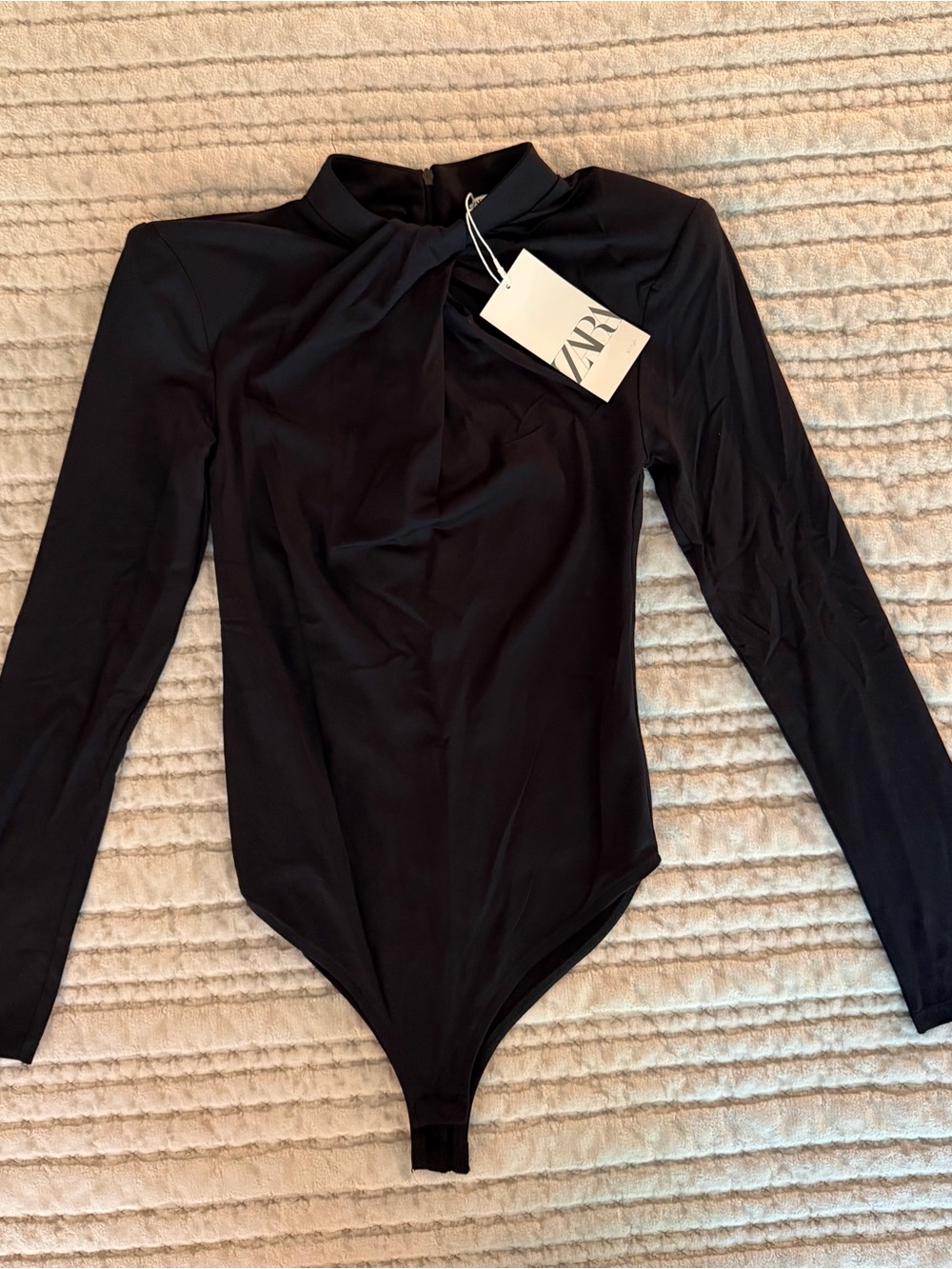 Zara Cut Out Bodysuit with Knot